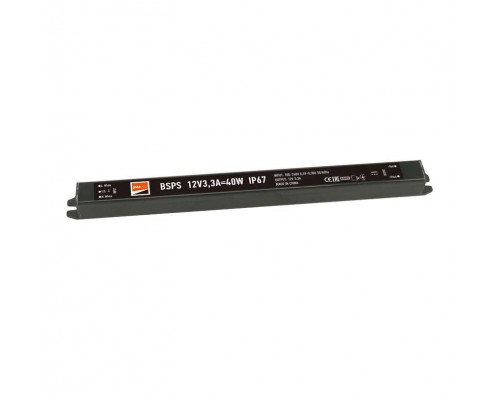 Драйвер BSPS 12В 3.3A=40Вт влагозащ. IP67 JazzWay 3329266A