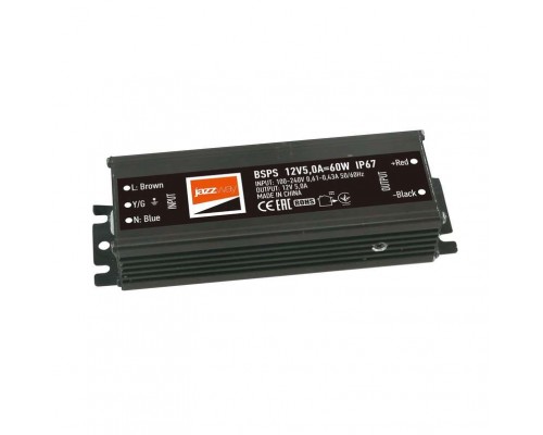 Драйвер BSPS 12В 5.0A=60Вт влагозащ. IP67 JazzWay 3329273A