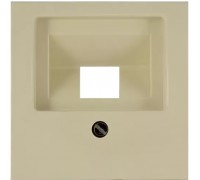 Basic 55 Лицевая панель для информационных розеток (RJ11/RJ45), цвет: Слоновая кость (1803-92-507)