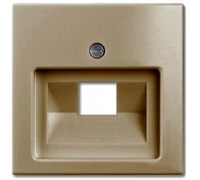 Basic 55 Лицевая панель для информационных розеток (RJ11/RJ45), цвет: Шампань (1803-93-507)