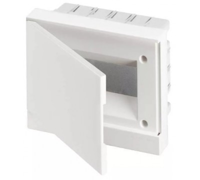 Бокс навесной 8М белая дверь Basic E (с клеммами) (BEW401208)