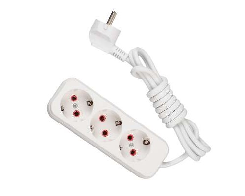 Удлинитель 3х2м с заземл. 16А IP20 LEZARD 720-0302-301