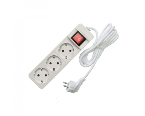 Удлинитель 3х3м с заземл. 10А IP20 2.2кВт с выкл. Союз 481S-7303
