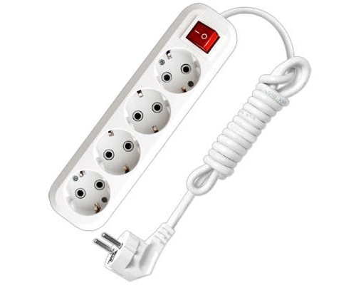 Удлинитель 4х2м с заземл. 16А IP20 S-304 с выкл. ПВС 3х1 UNIVersal 9634419