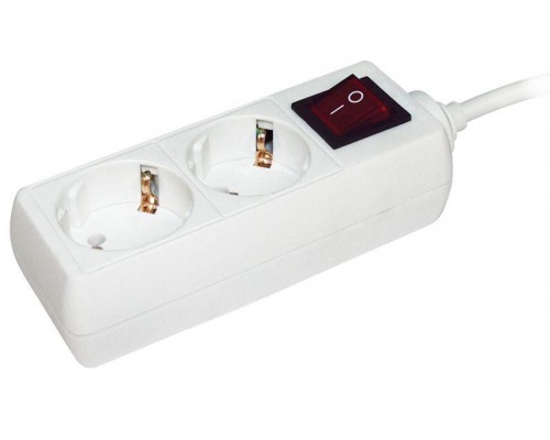 Удлинитель 2х3м с заземл. 16А IP20 У02К с выкл. 2P+PE IEK WYP10-16-02-03-ZK-N