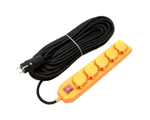Удлинитель 5х20м с заземл. 16А IP44 У10-026 с выкл. с индик. КГ 3х1.5 розетки с защ. крышкой UNIVersal 9634139