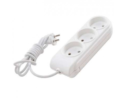 Удлинитель 3х2м без заземл. 10А защ. шторки Makel N3010031