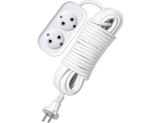 Удлинитель 2х10м без заземл. 10А IP20 Е-202 АБС-пл. ПВС 2х1 UNIVersal 9634265