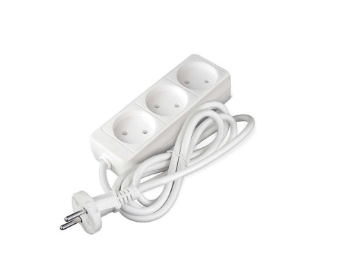 Удлинитель 3х1.5м без заземл. 10А IP20 2.2кВт Союз 481S-1301