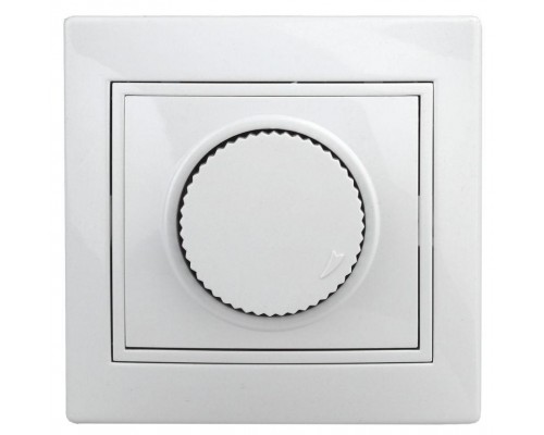 Светорегулятор СП Plano 1-401-01 поворотный 600Вт 230В IP20 бел. Intro Б0027623