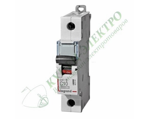 Автоматический выключатель DX3-E C10 1П 6000/6kA (арт. 407261)