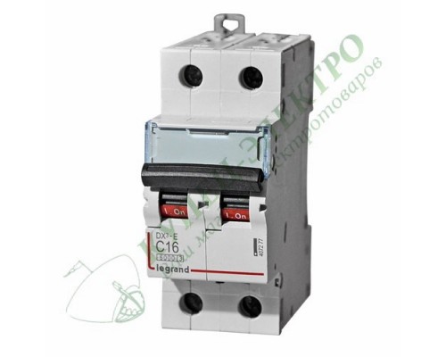 Автоматический выключатель DX3-E C63 2П 6000/6kA (арт. 407283)