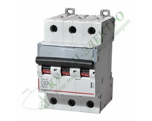 Автоматический выключатель DX3-E C16 3П 6000/6kA (арт. 407291)