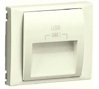Лицевая панель для двойной розетки USB, цвет: бежевый (арт. 90673 TMF)