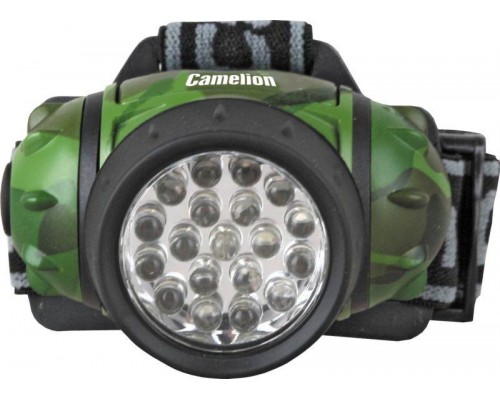 Фонарь налобный LED 5313-19F 4ML (19LED 4 режима; 3хR03 в комплекте; камуфляж) Camelion 7538