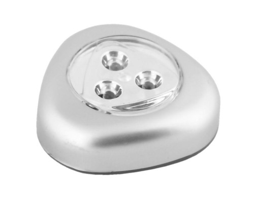 Фонарь-стикер LED 6244 (3LED; 3хR03 серебр.) Ultraflash 10478