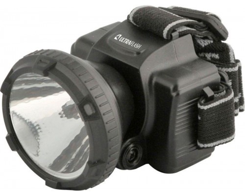 Фонарь налобный аккумуляторный LED 5366 (220В LED 2 режима; черн.) Ultraflash 11649