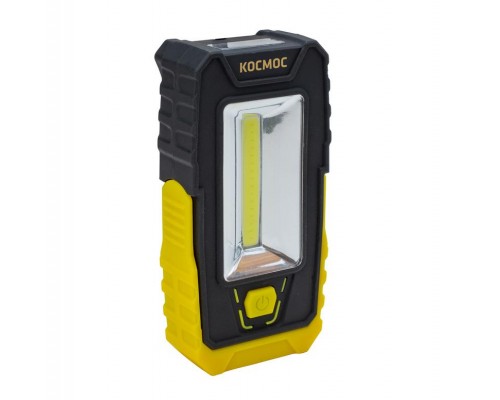 Фонарь 5Вт СОВ 3LED клипса для крепл. магнит поворотная подставка 3хААА КОСМОС KocAu6006COB