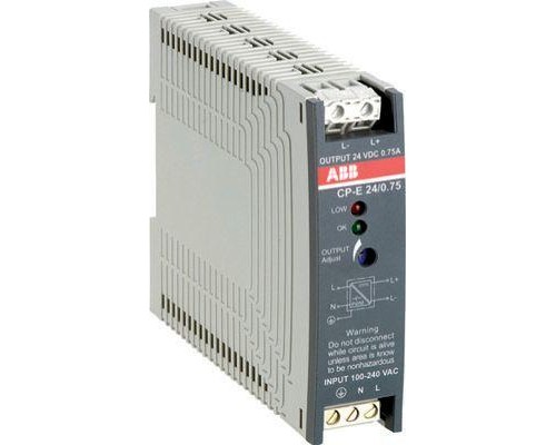 Блок питания CP-E 24/0.75 вх. 90-265В AC/120-370В DC вых. 24В DC/0.75А ABB 1SVR427030R0000
