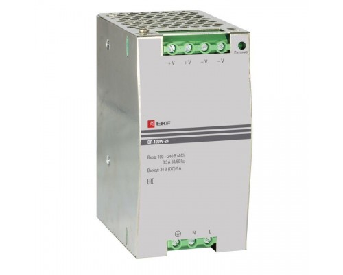 Блок питания 24В DR-120W-24 EKF dr-120w-24