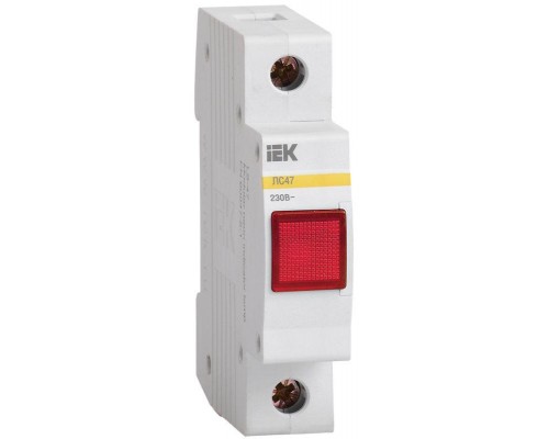 Лампа сигнальная ЛС-47 красн. IEK MLS10-230-K04