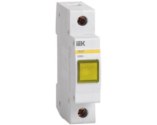 Лампа сигнальная ЛС-47 желт. IEK MLS10-230-K05