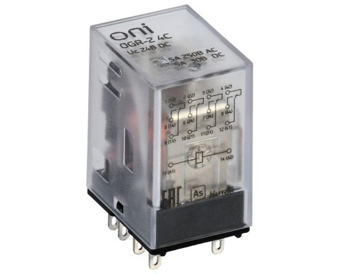 Реле общего назначения OGR-2 4C 24В DC ONI OGR-2-4C-DC24V