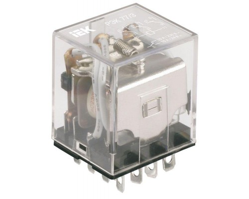 Реле РЭК 77-4 10А 24В DC IEK RRP10-4-10-024D