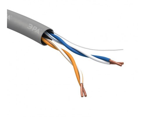 Кабель UTP 2x2x24 AWG Cat5e CCA PVC 305м SIMPLE (м) ЭРА Б0044433