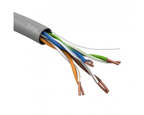 Кабель UTP 4x2x24 AWG Cat5e CU PVC 305м (м) ЭРА Б0044429