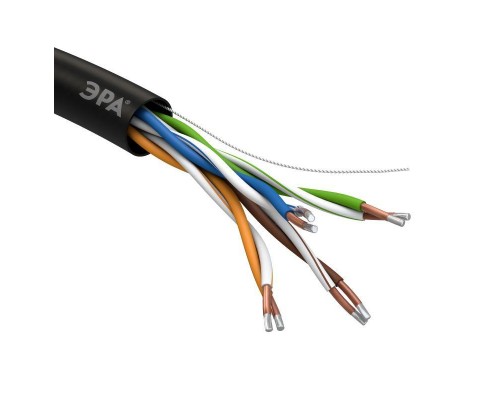 Кабель UTP 4x2x24AWG Cat5e CCA PE OUTDOOR 305м SIMPLE (м) ЭРА Б0044436