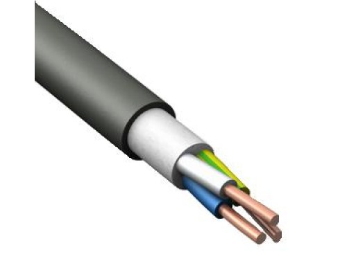 Кабель ВВГнг(А)-LS 3х2.5 (N PE) 0.66кВ (уп.100м) Конкорд 202