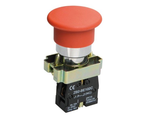 Кнопка LAY5-BC42 "Грибок" красн. 1p IEK BBG71-BC-K04