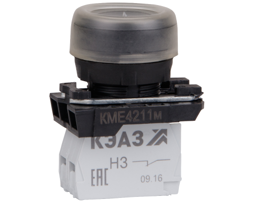 Кнопка КМЕ 4211м 1но+1нз цилиндр IP65 черн. КЭАЗ 248243