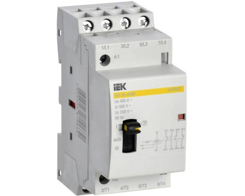 Контактор модульный КМ20-40МР AC с ручным управ. KARAT IEK MKK12-20-40