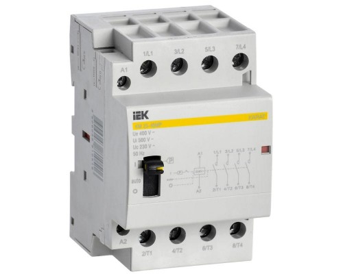 Контактор модульный КМ25-40МР AC с ручным управ. KARAT IEK MKK22-25-40