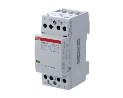 Контактор ESB25-22N-06 модульный (25А АС-1 2НО+2НЗ) катушка 230В AC/DC ABB 1SAE231111R0622