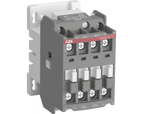 Контактор AX09-30-10-80 9А AC3 с катушкой управления 220-230В AC ABB 1SBL901074R8010