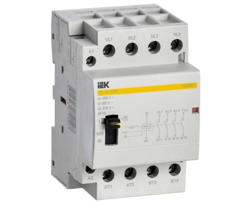 Контактор модульный КМ40-40МР AC с ручным управ. KARAT IEK MKK22-40-40