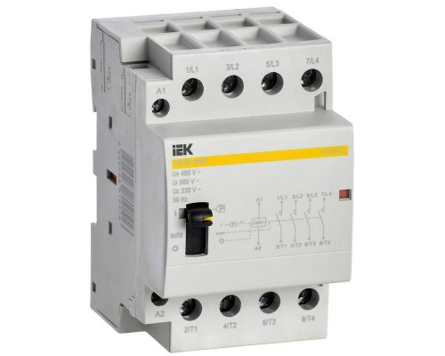 Контактор модульный КМ63-40МР AC с ручным управ. KARAT IEK MKK22-63-40