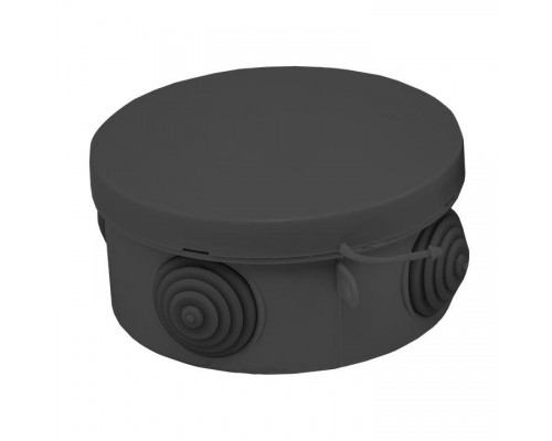 Коробка распаячная КМР-040-039 с крышкой 85х40 4 мембранных ввода IP54 черн. EKF plc-kmr-040-039-b