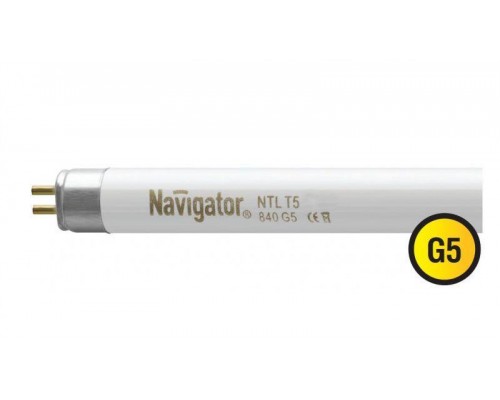 Лампа люминесцентная 94 109 NTL-T5-21-840-G5 21Вт T5 4200К G5 Navigator 94109