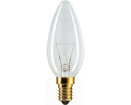 Лампа накаливания Stan 40Вт E14 230В B35 CL 1CT/10X10 Philips 926000006814