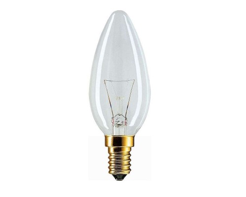 Лампа накаливания Stan 60Вт E14 230В B35 CL 1CT/10X10 Philips 926000003017