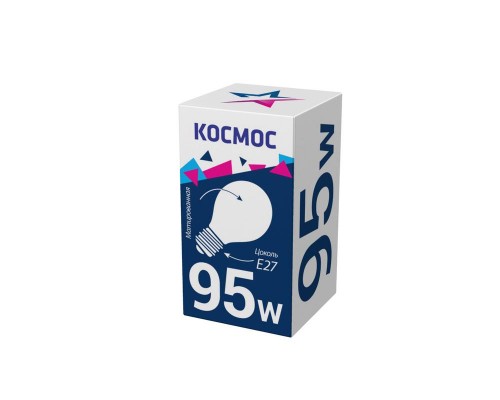 Лампа накаливания A50/A55 95Вт матовая E27 220-240В КОСМОС LKsmSt55Fr95E27 v2
