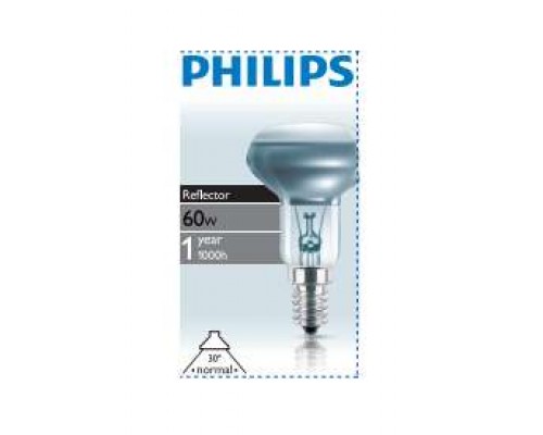 Лампа накаливания Refl 60Вт E14 230В NR50 30D 1CT/30 Philips 923348744206