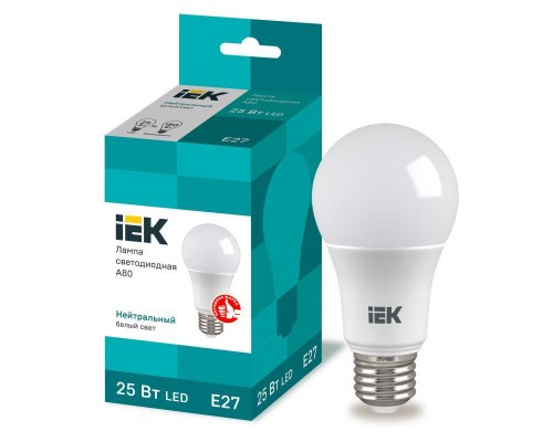 Лампа LED A80 шар 25Вт 230В 4000К E27 IEK LLE-A80-25-230-40-E27