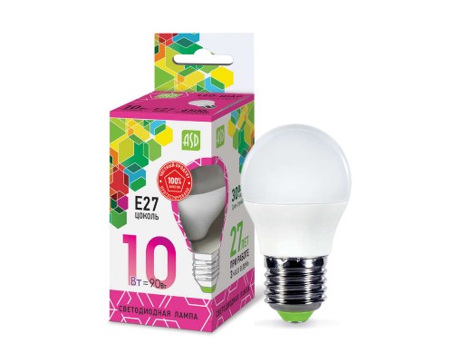 Лампа светодиодная LED-ШАР-standard 10Вт 230В E27 6500К 900Лм ASD 4690612015491