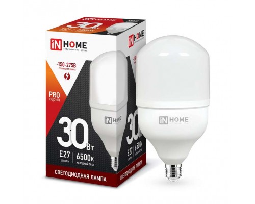 Лампа светодиодная LED-HP-PRO 30Вт 230В 6500К E27 2700лм IN HOME 4690612031088