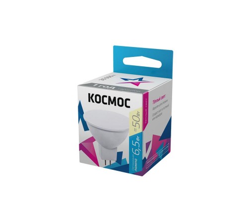 Лампа светодиодная JCDR 6.5Вт 220В GU5.3 3000К Космос LkecLED6.5wJCDRC30